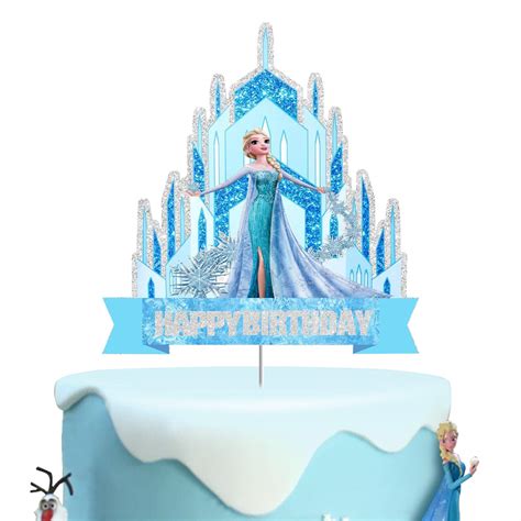 Frozen Cake Toppersfor Children Baby Showerhappy Birthday Frozen