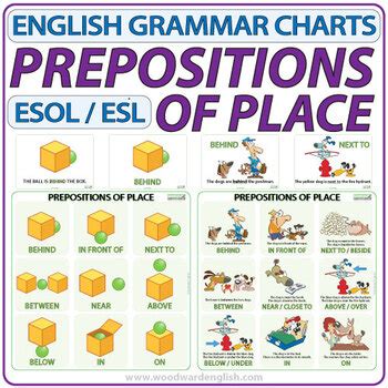 prepositions  place esl charts  woodward education tpt