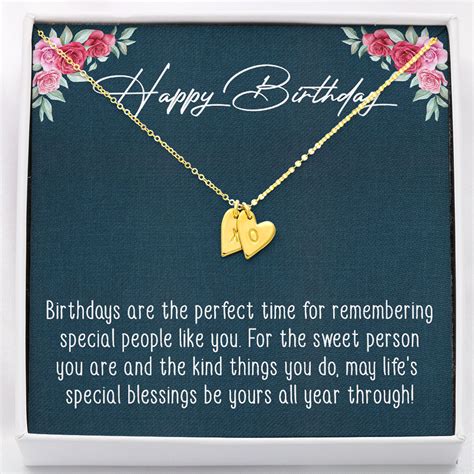 Happy Birthday Necklace Sweetest Hearts Necklace B290 Homewix