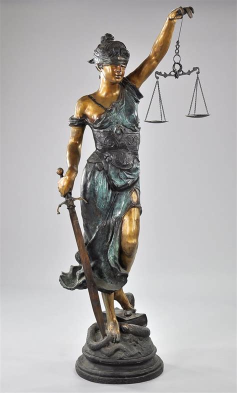 Aspire Auctions Lady Justice Statue Sculpture Art