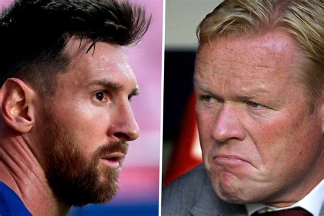 Al menos eso es lo que afirmó el técnico del barça, ronald koeman, antes del entrenamiento previo al gran duelo de este domingo. Messi and Koeman | CricketSoccer