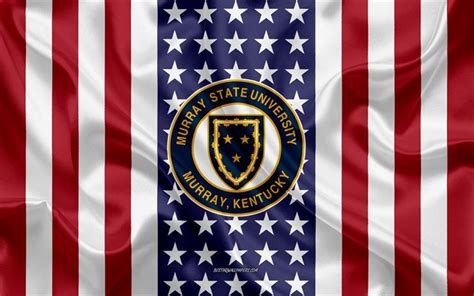 Download Wallpapers Murray State University Emblem American Flag