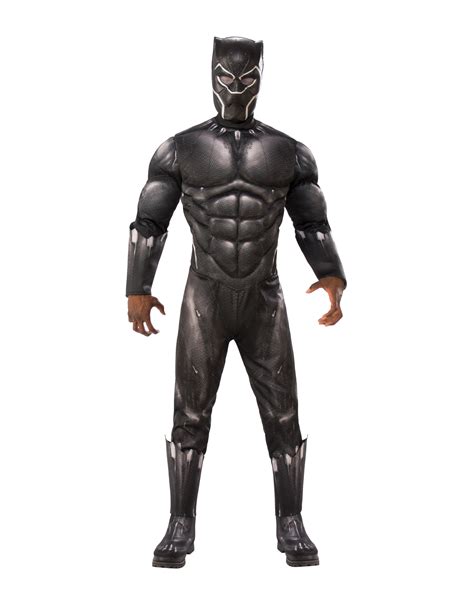 Black Panther Deluxe Lizenzkostüm Für Erwachsene Schwarz Kostüme Für