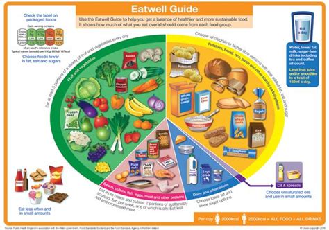 Eatwell guide - follow a healthy and balanced diet
