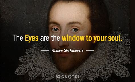Begin each part of the dialogue with the appropriate character's name indented one inch from the left margin and written in all capital letters. William Shakespeare quote: The Eyes are the window to your soul
