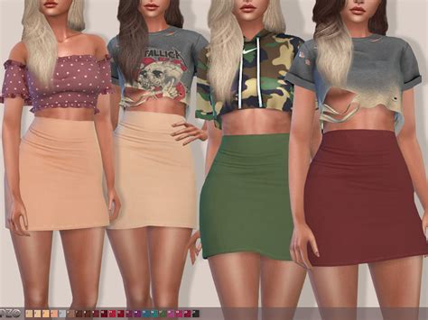 The Sims Resource High Waisted Skirt 090