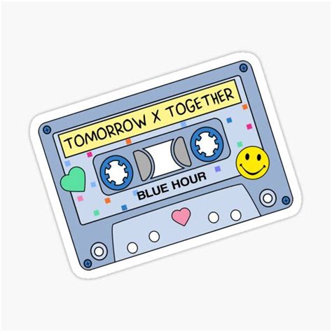 Txt Blue Hour Tomorrow X Together Cute Retro Pastel Cassette Tape