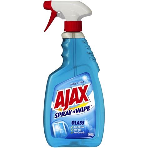 Ajax Spray N Wipe Glass Cleaner Trigger 500ml Winc
