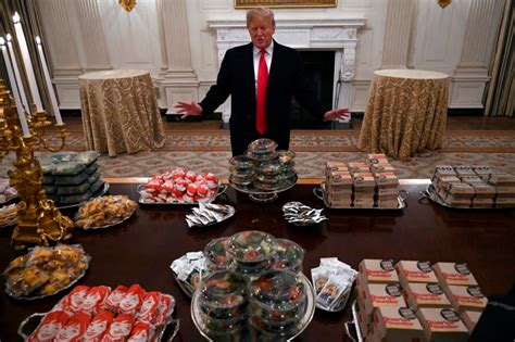 Donald Trump Serves Mcdonalds Feast After White House Chefs Walk Out