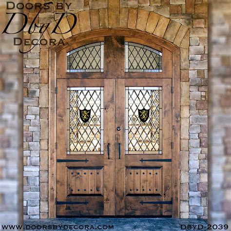 Custom French Country Rustic Doors Solid Wood Entry