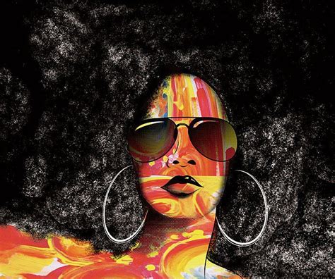 Afro Sista Natural Hair Art Afro Art Art