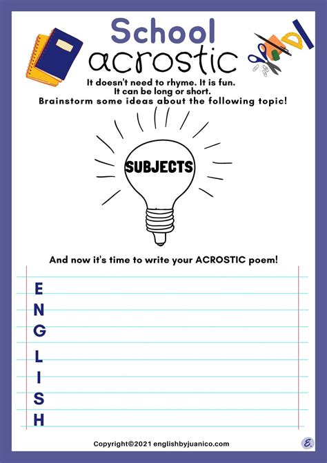 Writing Acrostic Poems Free Templates Acrostic Student Writing