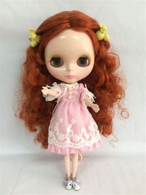 Nude Blyth Doll Red Hair Fashion Doll Kai 36547SH Doll Stand Doll