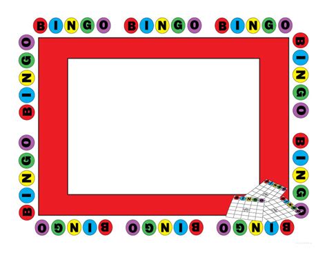 Printable Bingo Clip Art Borders