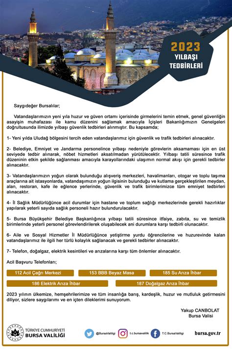 Bursa da yılbaşı tedbirleri Olay Gazetesi Bursa Gazetesi Bursa