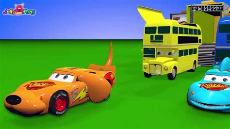 Learning Color Disney Cars Lightning Mcqueen With Nursery Rhyme And