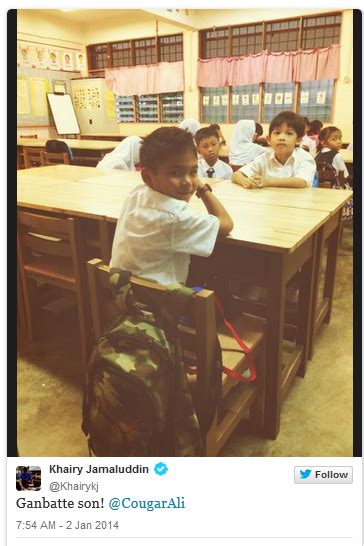 Picture by the science, technology and innovation ministry. 1at day of school: Khairy Jamaluddin, Nurul Izzah among ...