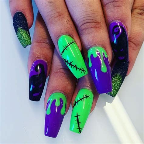 Pin By Caitrin Adnopoz On Halloween Nails Cute Halloween Nails Nail