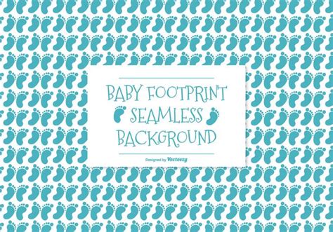 Baby Footprint Seamless Pattern Background Download Free Vector Art
