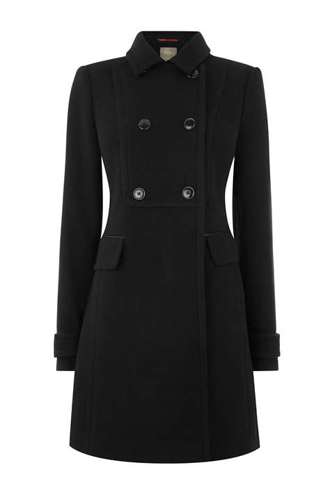 Womens Oasis Black Sycamore Military Coat Black Coat Fall Winter