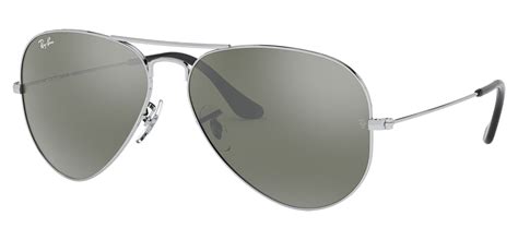 Ray Ban Rb3025 Aviator Sunglasses Silver Silver Mirror Tortoise Black