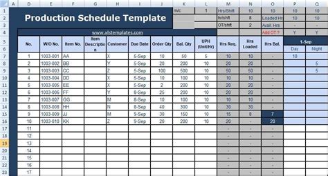 11 Creative Weekly Production Schedule Template For Weekly Production