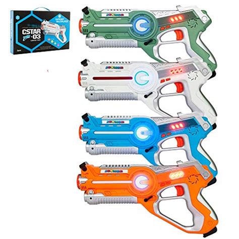 Joymor Laser Tag Set Guns Set Of 4 150ft Infrared Laser Toy For Kids