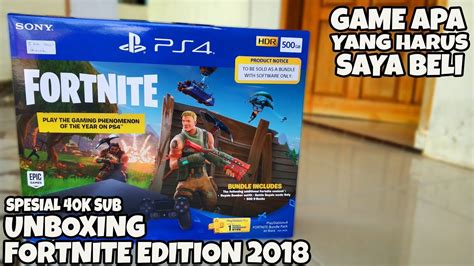 Free Playstation Plus Unboxing Ps4 Slim Fortnite Edition 2018 Youtube