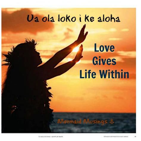 Aloha Sayings Love Gives Life Withing Aloha Baby Hawaiian