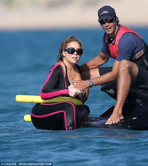 Photos Mariah Carey Suffers Major Nip Slip On Boat Ride Nigerian