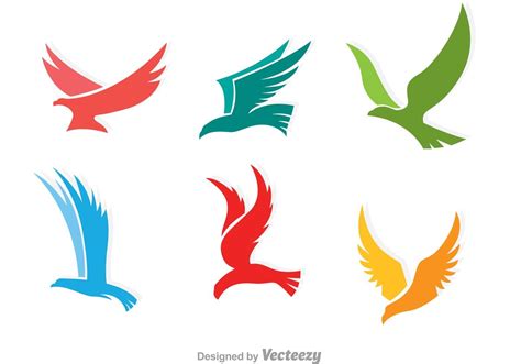 Colorful Flying Hawk Logo 92720 Vector Art At Vecteezy