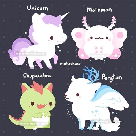 Image May Contain Text Cute Fantasy Creatures Mythical Creatures