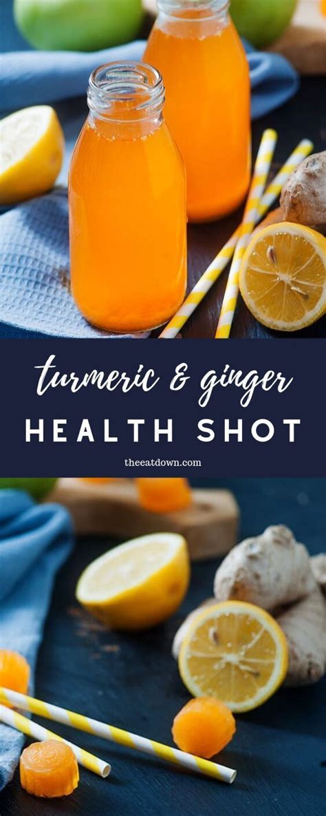 Turmeric And Ginger Health Shot Recipe Lemon Health Shot Recipes