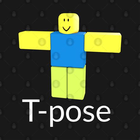 Roblox Noob T Pose Roblox T Shirt Teepublic