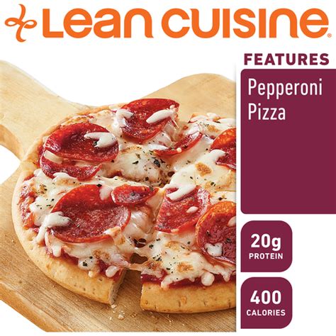 Lean Cuisine Frozen Meal Pepperoni Frozen Pizza Protein Kick Microwave