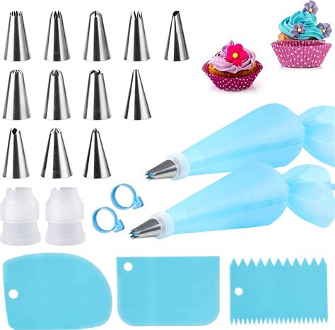 Buy Silicone Icing Piping Bag Reusable Cream Pastry Bag And 14× Stainless In Pakistan Waoomart