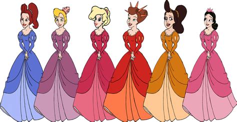 Princess Ariels Sisters In Their Gowns By Homersimpson1983 On Deviantart