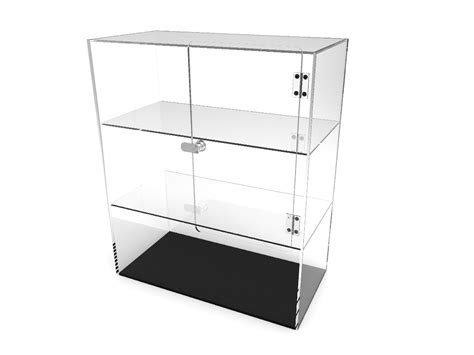 Clear Plexiglass Acrylic Cabinet Display Case 4jewelry Cell Phone
