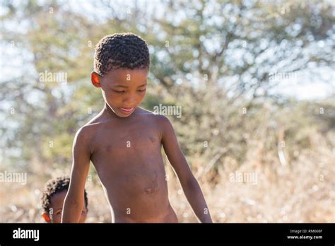 Portrait Of A Bushman Child Photographed In Namibia Stock Photo Alamy