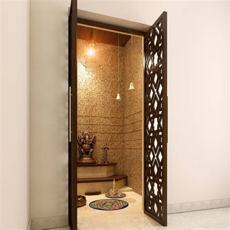 Lattice Doors That Make Your Pooja Room Look More Attractive Room