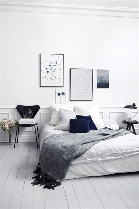 White And Grey Minimalist Bedroom Ralnosulwe