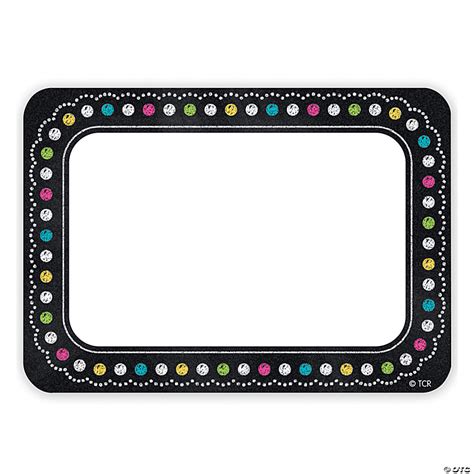 Teacher Created Resources Chalkboard Brights Name Tagslabels 36 Per