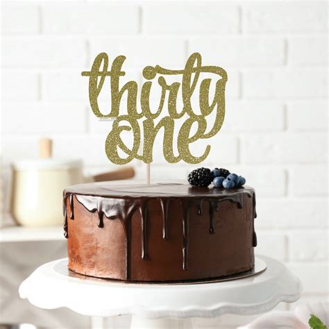 Thirty One Cake Topper Birthday Cake Topper Happy 31st Birthday 31