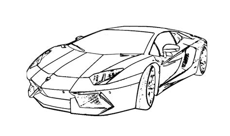 Kolorowanka Rysunek Lamborghini Do Druku I Online