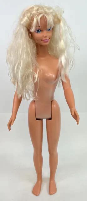 Vintage My Size Barbie Doll Mattel Blonde Blue Eyes Tall Nude