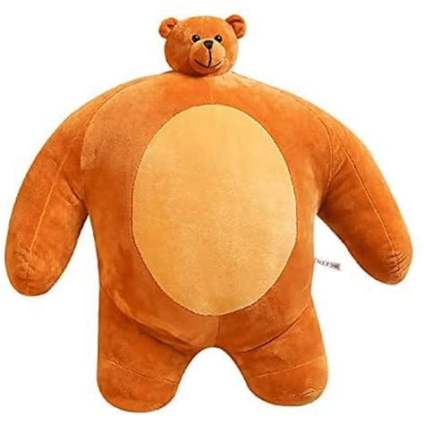 Fat Bear Doll Muscle Plush Huge Body Small Head Teddy Bear Plushier