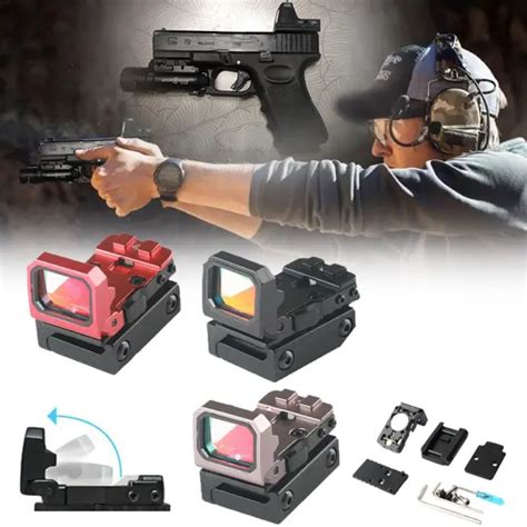 MINI FLIP UP MOA Red Dot Holographic Reflex Sight Tactical Scope Red Dot Sight PicClick