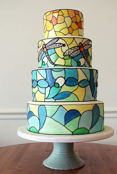 The Sensational Cakes Stained Glass Cake Modern Art Cake Mosaic