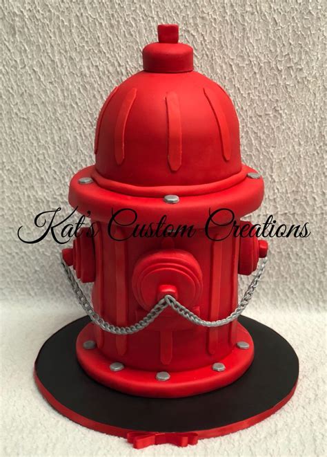 Fire Hydrant Cake Fire Fighter Cake Animal Cakes Cake Decorating