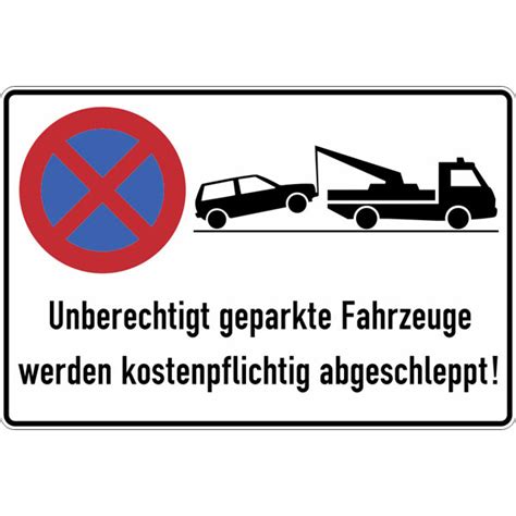 Einfach im onlineshop selbst gestalten, material und format wählen: Halteverbotsschild und Parkverbotsschild kaufen bei wolkdirekt